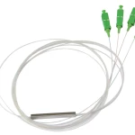 1x4 Single Mode PLC Splitter (Planar Lightwave Circuit Splitter) With Fan Out & SC/APC Connectors